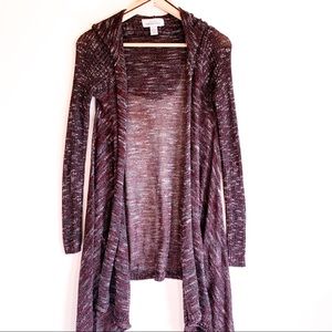 4/20$ Knit by Hampshire Studio Long Open Cardigan